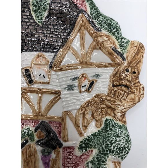 Fitz and Floyd Candy Dish 1993 Omnibus Halloween Plate VTG Collectible - Picture 4 of 9